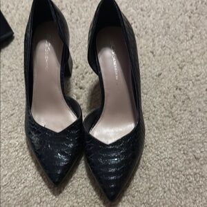 BCBGeneration Black Textured Heels